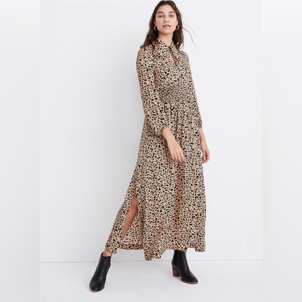 NWT Baum Und Pferdgarten Amber Midi Leopard Print Dress
